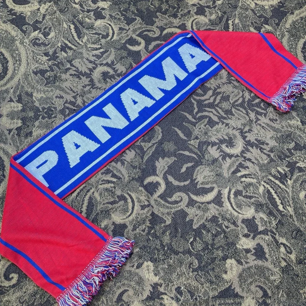 Panama Soccer Football Scarf Licensed New Red Blue New